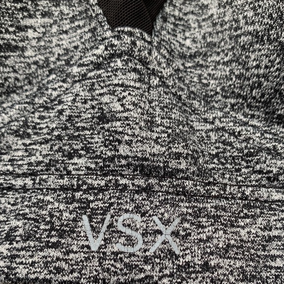 VS X Sexy Sport Black Marled Sports Bra - sz 34B - Picture 4 of 5